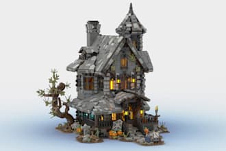 model a professional architectural lego model for you