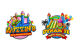 design excellent bounce house logo