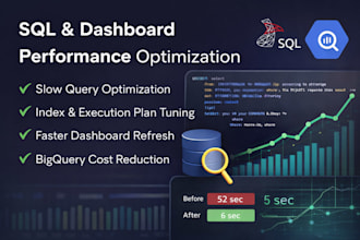 optimize sql queries and fix slow reports