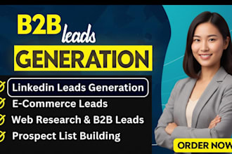 do targeted  b2b lead generation linkedin sales navigator lead list lead gen