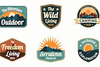 make an amazing mountain adventure logo with express delivery