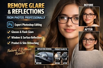 remove glare and reflections from photos professionally in photoshop