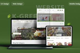 design grocery food ecommerce web UI UX