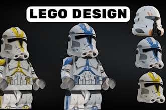 do custom 3d lego model lego design lego character lego building and instruction