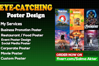 design eye catching  posters professionally