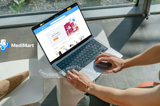 design medical supplies ecommerce web UI UX