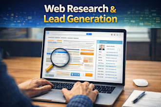 do web research, lead generation, email list building and data collection