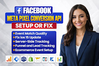 setup and fix shopify, woocommerce meta pixel purchase tracking with manager