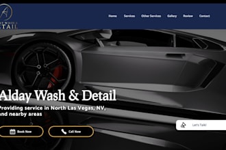 design squarespace mobile car detailing website paint correction auto website