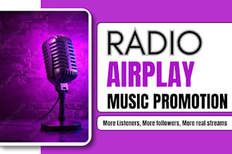 promote and airplay your song on 10 radio station to new york fm digital radio
