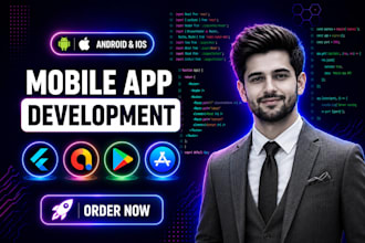 do mobile app development for android and ios using flutter