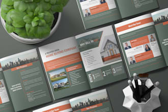 design real estate brochure, flyer, buyer and seller guide