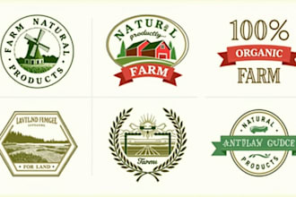 make a high quality  farm fresh logo with unlimited revision