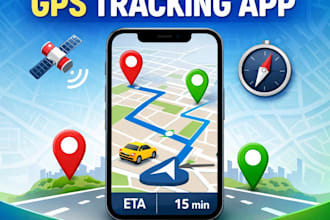 build gps tracking app, google maps integration, tracker app, navigation app