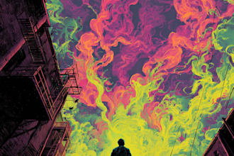comic book illustration with comic book