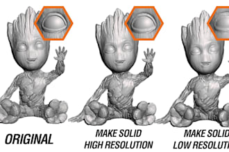 repair edit 3d models convert slice stl file for resin, pla 3d printing