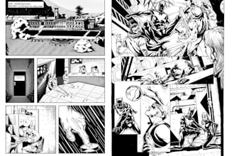 western super hero comic cinematic comic, indie graphic novel, comic book cover