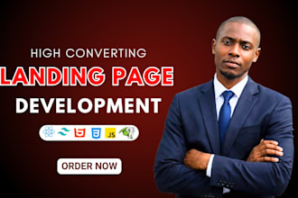 build a high converting landing page or sales funnel for lead generation