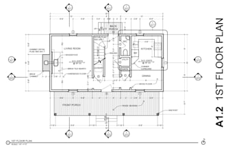 redraw architectural 2d floor plan in autocad, dwg label house interior layout