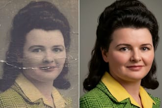 professionally restore old, damaged and faded photos
