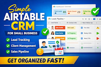 build a simple airtable CRM to manage your leads and clients
