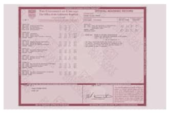 design collage transcript, university transcript, high school transcript