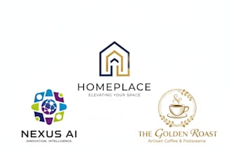 design modern minimalist logo for your busines
