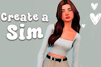 create a custom sim with cc in the sims 4 character animation, sim 4 design