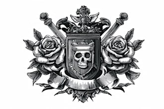 draw aesthetic old school tattoo design