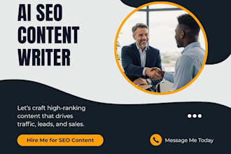 be your ai SEO content writer, blog writer and copywriter