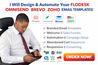 design flodesk omnisend sendiblue zoho brevo email marketing template automation