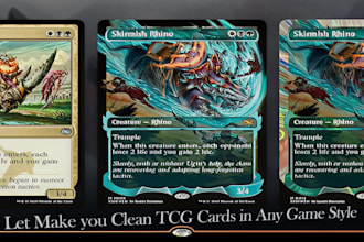design custom tcg cards, pokemon, anime, mtg, card game templates or board cards
