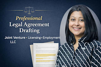draft joint venture, license, partnership, employment, llc operating agreements
