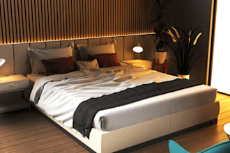 design modern airbnb and short let apartment interiors in realistic 3d
