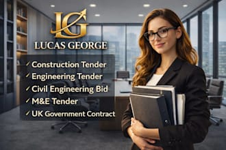 write UK engineering, construction, civil,  and infrastructure tender bid