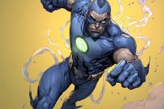 superhero character for comics