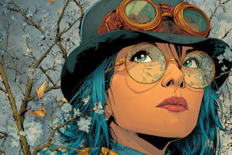 comic book illustration with comic book