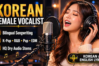 be your bilingual korean singer songwriter female vocalist