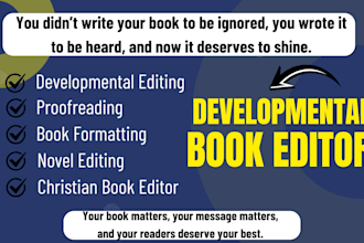 developmental book editor, book formatting, christian book editor proofreading,
