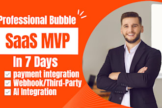 design bubble website bubble mvp saas bubble app developer