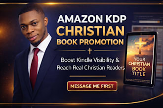 do amazon KDP book promotion and christian book kindle promotion