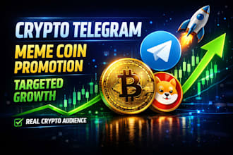 targeted crypto telegram marketing meme coin promotion rapid growth boost