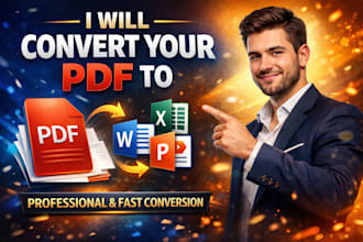 convert PDF to word, excel, or powerpoint