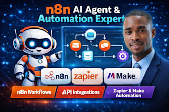 build n8n ai agent n8n automation n8n workflow make, API