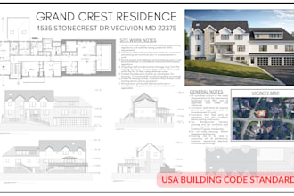 do professional autocad 2d drawings and architectural city permit blueprints