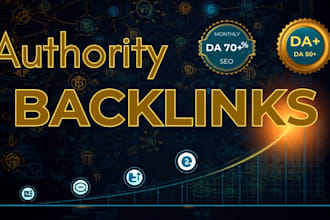 provide monthly off page SEO using authority backlinks