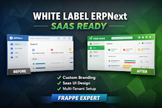 build custom white label erpnext saas theme on frappe framework