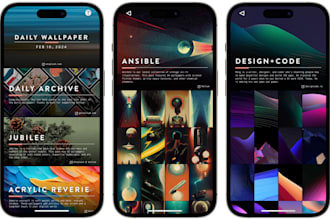 develop ai wallpaper app, live wallpaper app, social media app and android app