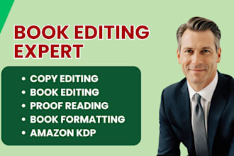 do kdp book editing, book proofreading, copy edit your manuscript