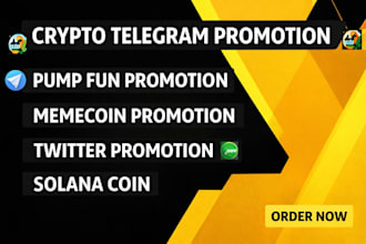 pump fun promotion, coin promotion x marketing sol, dex, meme coin marketing